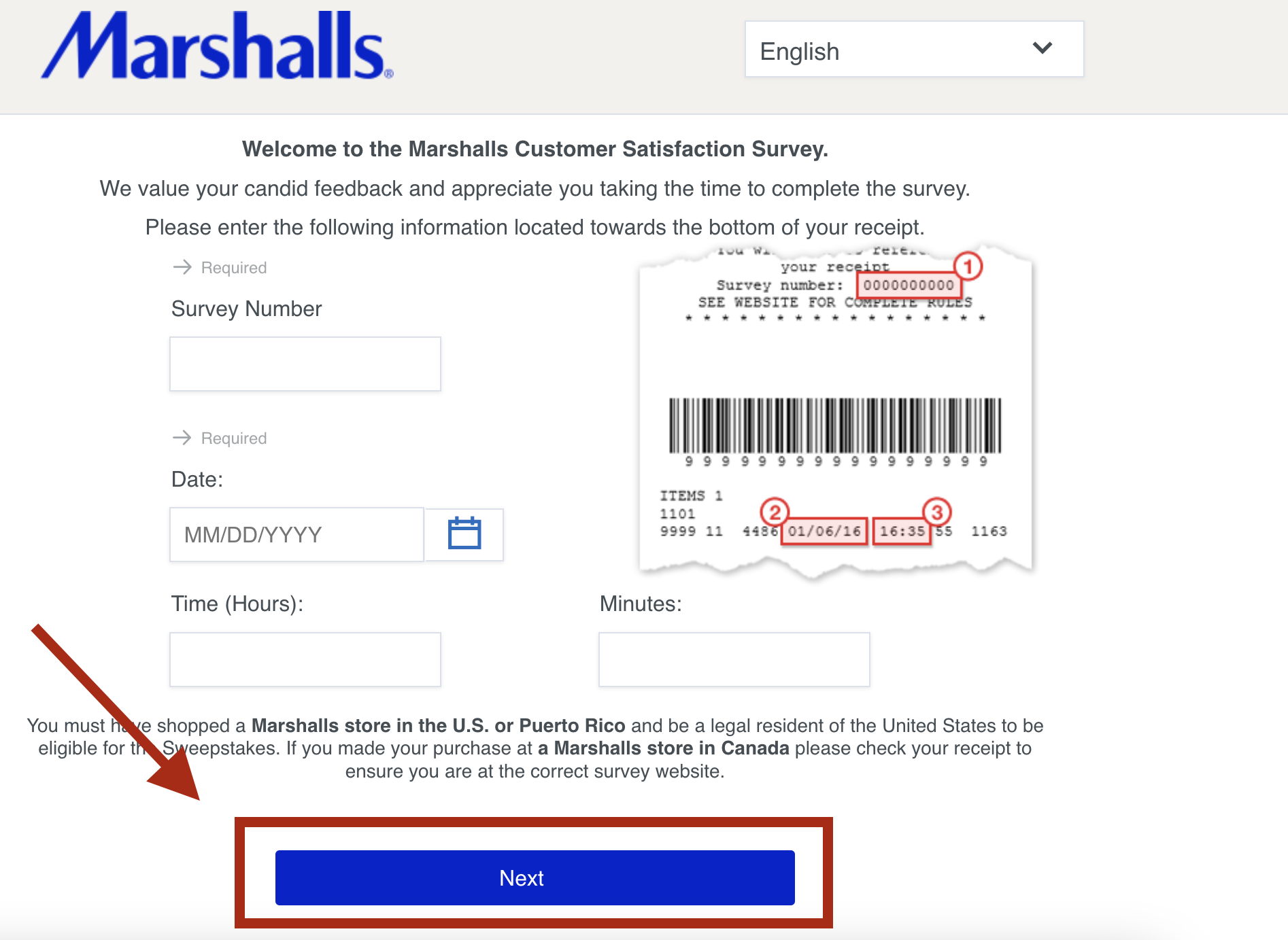 MarshallsFeedback.com – Win $1000 Gift Card – Marshalls Survey
