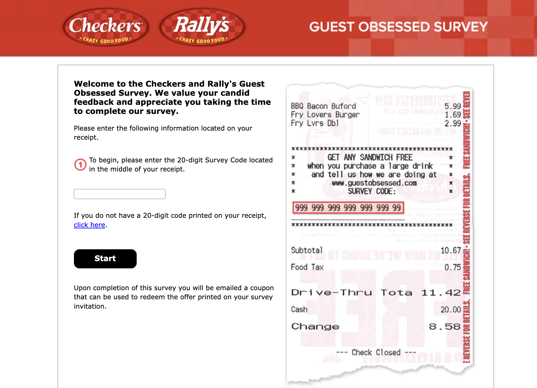 GuestObsessed.com – Checkers and Rally’s Guest Obsessed Survey
